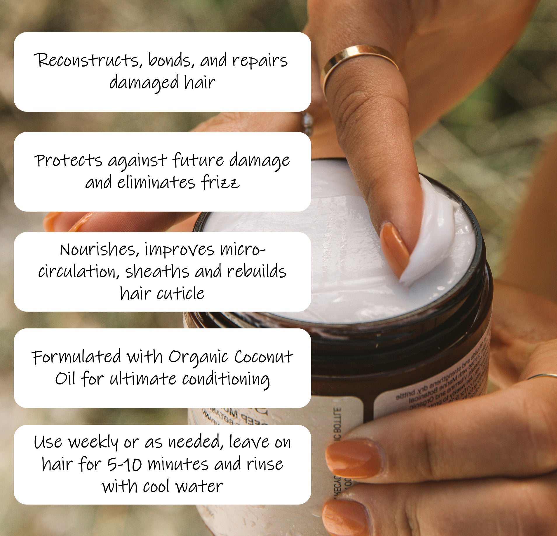 DEEP MOISTURE VITAMIN MASQUE Enriched with Marine Botanical Vitamins and Minerals & Organic Coconut Oil  8 fl. oz / 250 ml - saltiebeauty.com