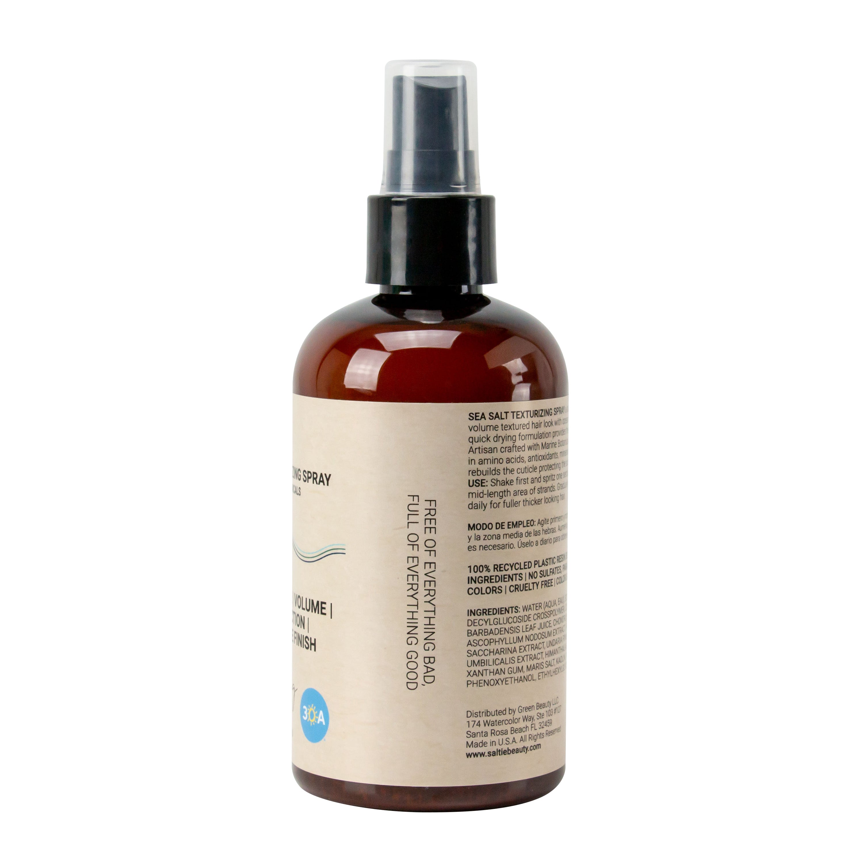 SEA SALT TEXTURIZING SPRAY Enriched with Sea Salt & Marine Botanicals  8 fl. oz / 250 ml - saltiebeauty.com